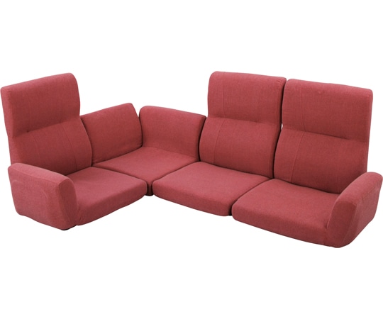 東谷 ファンクションソファ レッド LSS-11RD 1個（ご注文単位1個）【直送品】