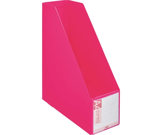 ライオン事務器 ボックスファイル MINANO〈ミナノ〉 レッド BF-633M (R) 1冊(ご注文単位1冊)【直送品】