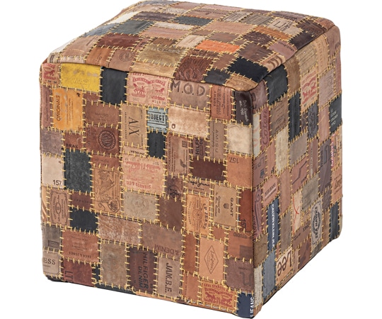 東谷 キューブスツール ブラウン FAB-007 1個（ご注文単位1個）【直送品】