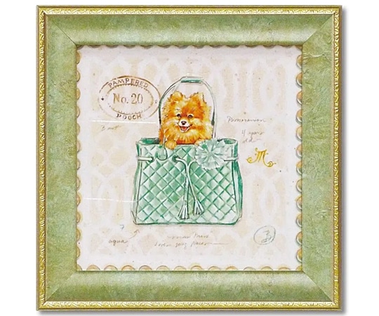 ユーパワー ミニゲル アートフレーム チャド バレット｢ポメラニアン パピー パース｣ CB-02003 1個（ご注文単位1個）【直送品】