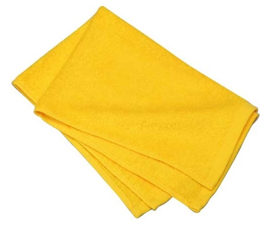 三和 180匁ハーフタオル イエロー 1ケース(360枚入) SMJ181-01Y 1ケース（ご注文単位1ケース）【直送品】