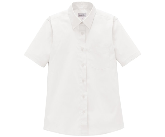 ボンマックス レディスレギュラーカラー半袖ブラウス ホワイト 7G FB4050L 1枚（ご注文単位1枚）【直送品】