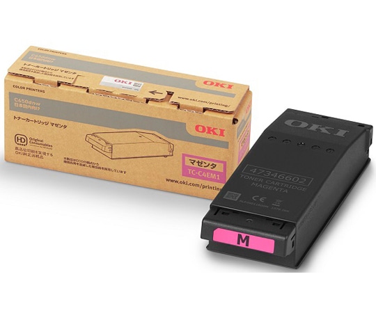 OKI トナーカートリッジ マゼンタ (C650dnw) TC-C4EM1 1台(ご注文単位1台)【直送品】