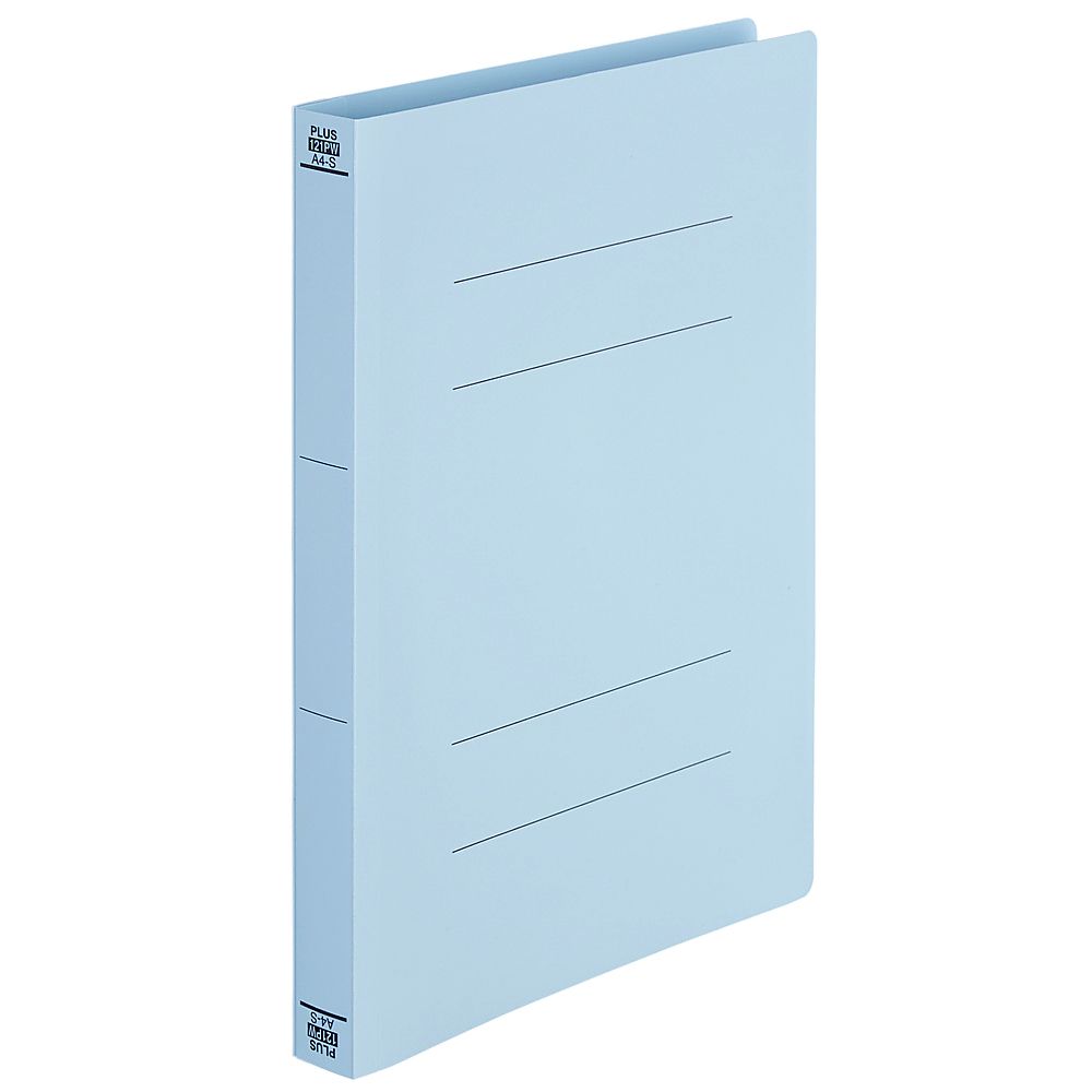プラス PPフラットファイル A4S 厚綴 ロイヤルブルー 1冊 No.121PW 1冊(ご注文単位1冊)【直送品】