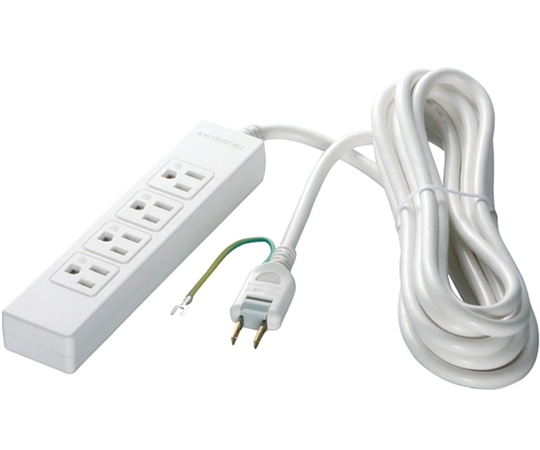 BUFFALO 3ピン式電源タップ 4個口タイプ マグネット付 2m ホワイト BSTAPMG3420WH 1台(ご注文単位1台)【直送品】