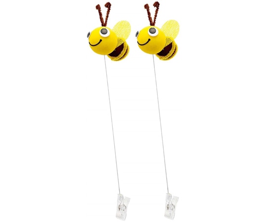 アズワン モチーフクリップ みつばち 2本セット 33-14-10-1 1本(ご注文単位1本)【直送品】