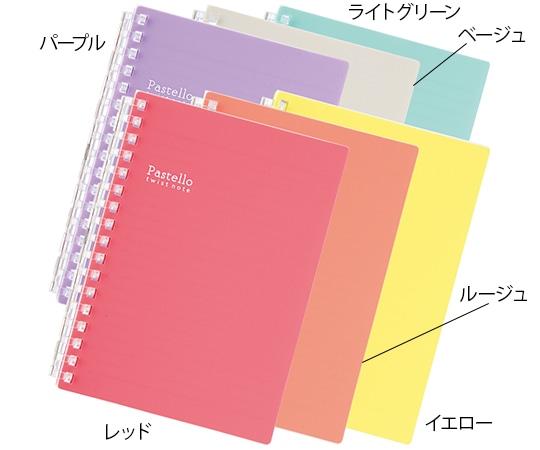LIHITLAB ツイストノート(A6・S型 17穴) ライトグリーン N1964-19 1冊(ご注文単位1冊)【直送品】