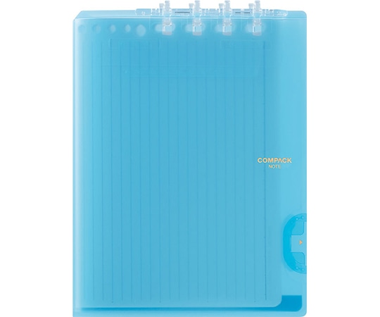 キングジム 二つ折りリングノート コンパック B5 スモークブルー 9955TY 1冊(ご注文単位1冊)【直送品】