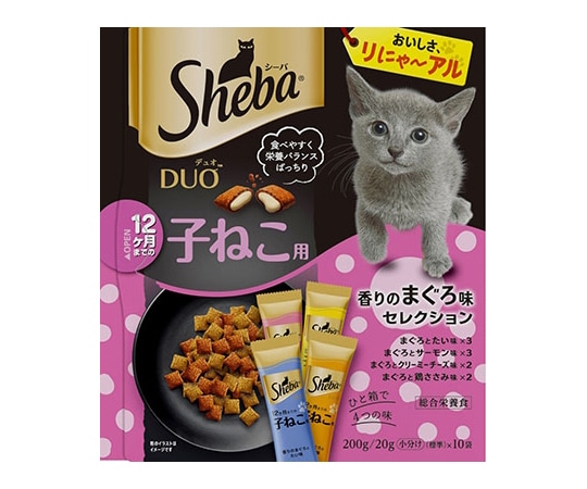 マースジャパンリミテッド シーバ デュオ 12ヶ月まで子猫用 まぐろ味セレクション 200g SD51 1個（ご注文単位1個）【直送品】