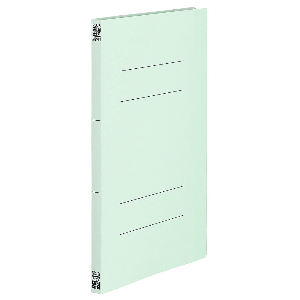 プラス PPフラットファイル A3 2折 ブルー 1冊 No.125FP 1冊(ご注文単位1冊)【直送品】