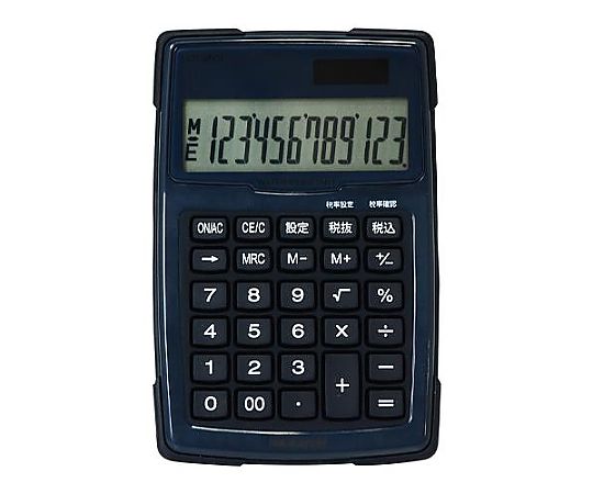 ナカバヤシ 12桁 計算機(防水機能付/ブラック) EA761G-109 1個(ご注文単位1個)【直送品】