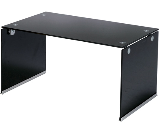 東谷 ガラステーブルS ブラック PT-28BK 1個(ご注文単位1個)【直送品】