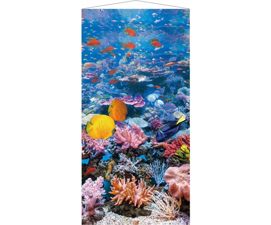 アズワン タペストリー ブルーマリン90×180cm 35-32-6-1 1セット（ご注文単位1セット）【直送品】