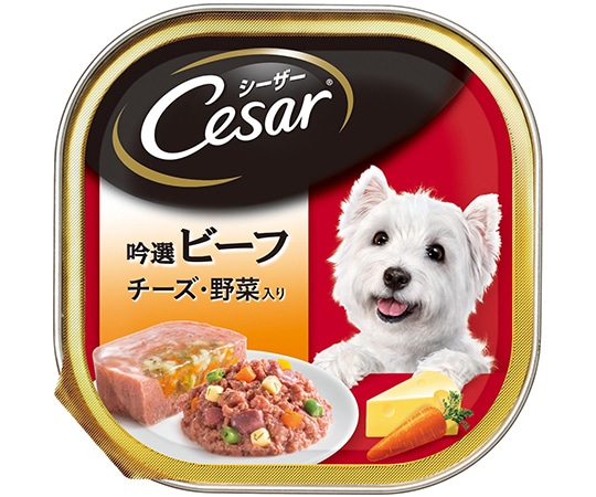 マースジャパンリミテッド シーザー 吟選ビーフ チーズ・野菜入り 100g CE28N 1個（ご注文単位1個）【直送品】