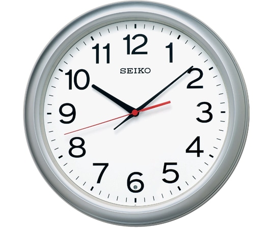 セイコー 電波掛時計 φ307×48mm 銀色 KX250S 1個(ご注文単位1個)【直送品】
