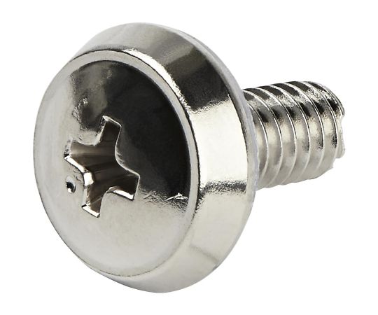 StarTech.com 12-24 ラックマウントネジ 50個パック ニッケルメッキ CABSCRWS1224 1個(ご注文単位1個)【直送品】