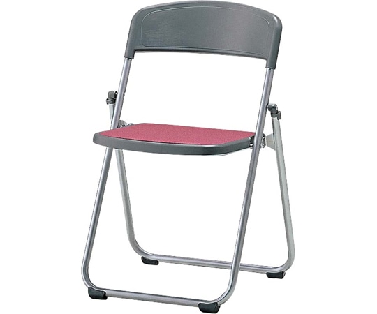 SANKEI(サンケイ) アルミ折りたたみ椅子 座布張りタイプ ローズ SCF64-MY 1脚(ご注文単位1脚)【直送品】