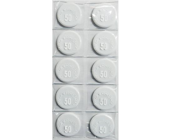 ミツヤ カラーマグネット丸型#50 白 1個×10箱入 MR-50-WH 1ケース（ご注文単位1ケース）【直送品】