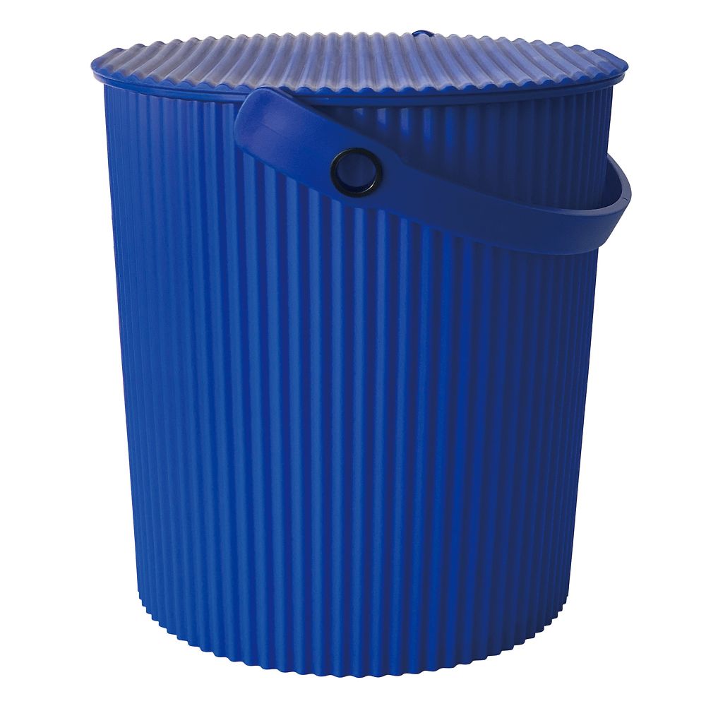 八幡化成 カラーバケット203(フタ付き)ブルー 20L 1ケース(16個入)  1ケース（ご注文単位1ケース）【直送品】