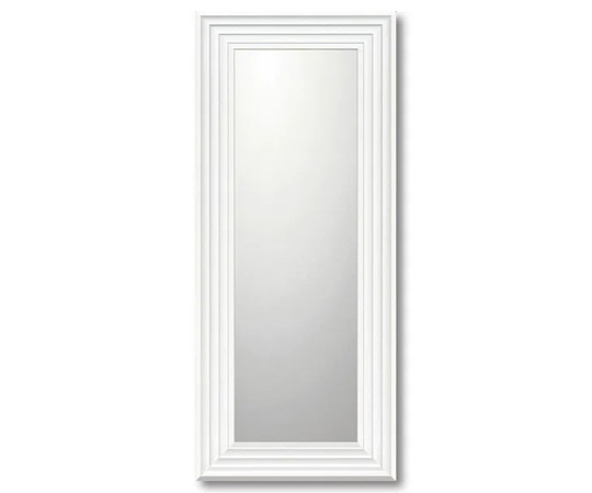 ユーパワー デコラティブ 大型ミラー シャープ｢ロング(ホワイト)｣ BM-16032 1個（ご注文単位1個）【直送品】