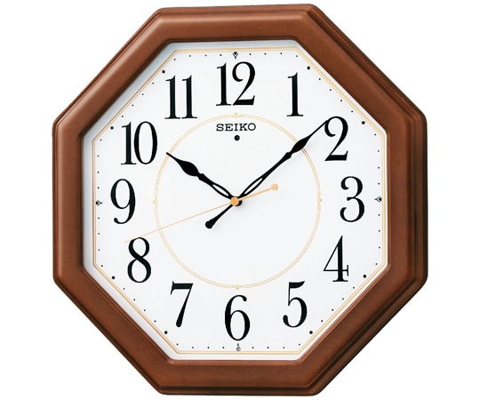 セイコー 電波掛時計 330×330×47mm MDF・茶 KX389B 1個(ご注文単位1個)【直送品】