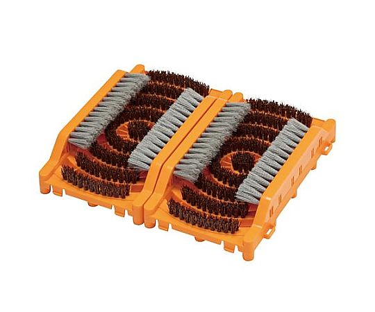 テラモト 412x372x80mm 泥落しブラシマット(2個) EA997RX-321 1セット(ご注文単位1セット)【直送品】