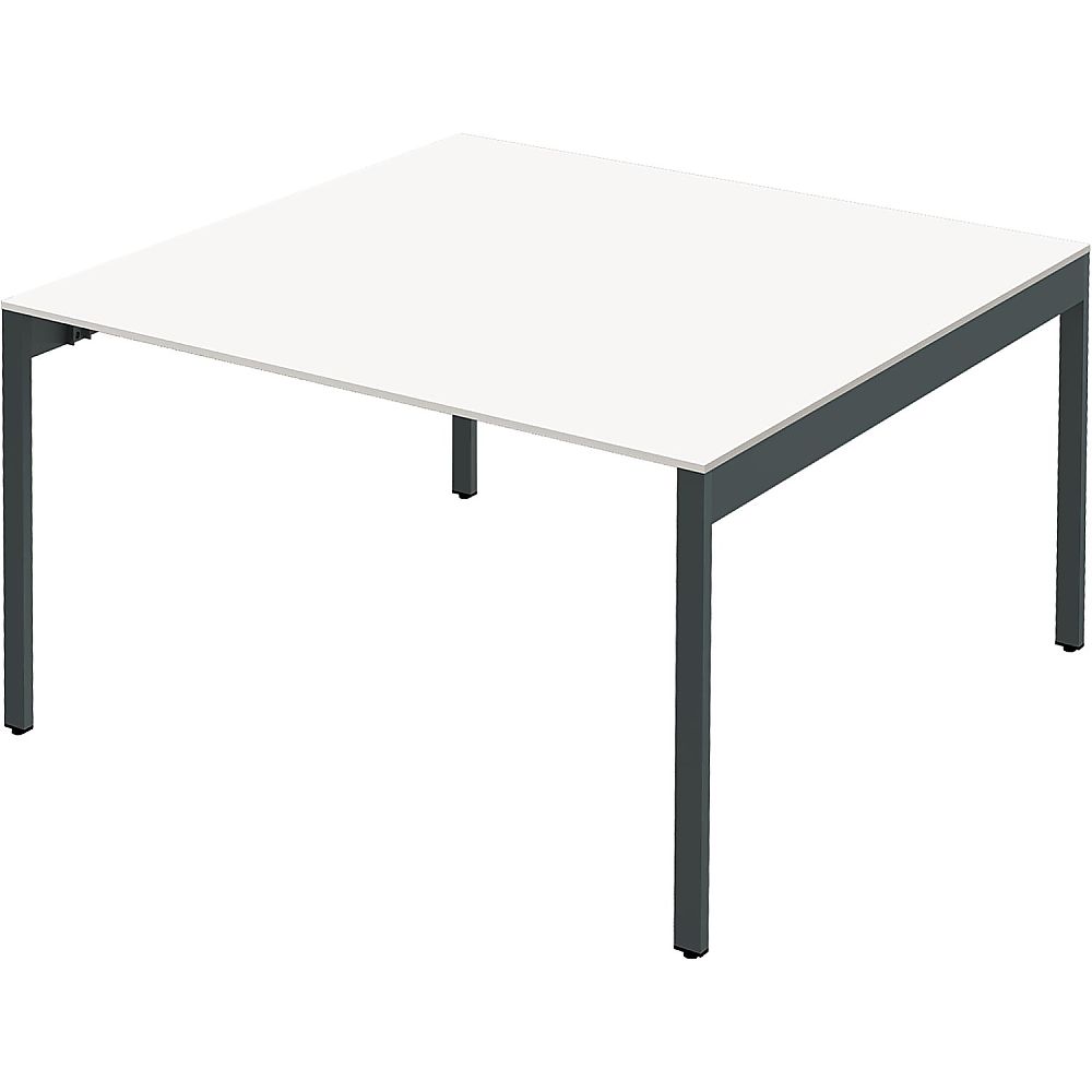 Y2K スリムフリーアドレスデスク1212 ホワイト 1個(ご注文単位1個)【直送品】