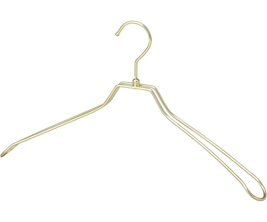 アズワン スチール製ハンガー 幅42cm ゴールド 50本入 61-810-61-11 1箱（ご注文単位1箱）【直送品】