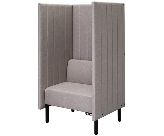 アール・エフ・ヤマカワ カッコ ファブリックソファ W800×H1500 ベージュ 両側パネルタイプ コンセント付き RFFBS-8015BER-NC 1台（ご注文単位1台）【直送品】