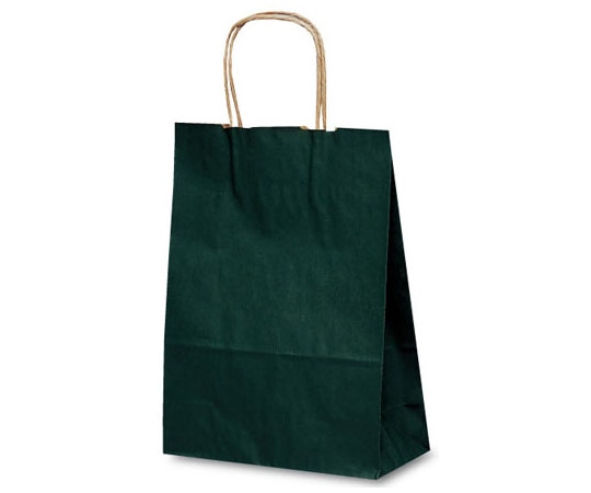 ベルベ 紙袋 自動紐手提袋 T-3 カラー(緑) 200枚 1315 1ケース（ご注文単位1ケース）【直送品】