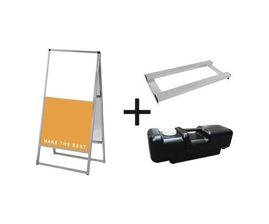 常磐精工 バリウススタンド看板 アルミ複合板 600×1200両面 ウエイトアーム・水タンクセット VASKAP-600X1200R-3SET 1個（ご注文単位1個）【直送品】