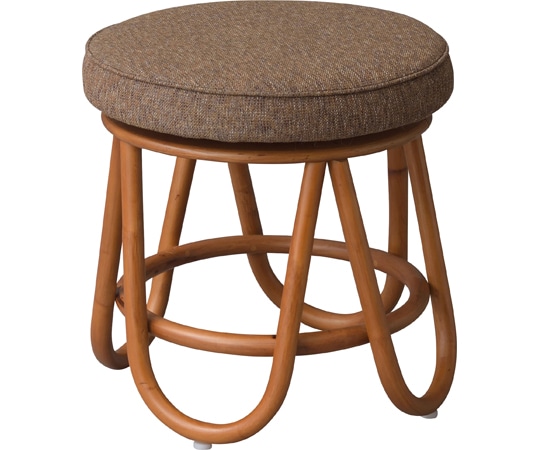 東谷 モリー 回転スツール ブラウン NS-538BR 1個（ご注文単位1個）【直送品】