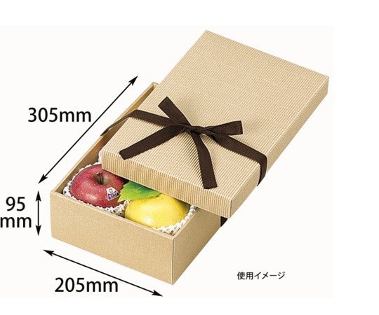 ヤマニパッケージ 贈答箱 ナチュラルBOX12号 ヒモ付 100枚 16-16 1ケース（ご注文単位1ケース）【直送品】