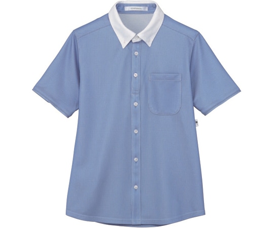 カーシーカシマ HEARTGREEN シャツブラウス TROMPE-L'OEIL KNITTI 青空 LL HM2839 1枚（ご注文単位1枚）【直送品】