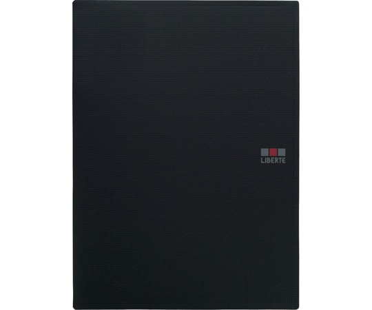 ライオン事務器 クリアーブック<リベルテ> ブラック CR-103L BK 1冊(ご注文単位1冊)【直送品】