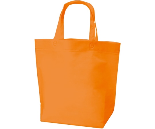 三和 不織布底マチ付バッグ(船底) オレンジ 1ケース(200枚入) SW403512-25 1ケース（ご注文単位1ケース）【直送品】