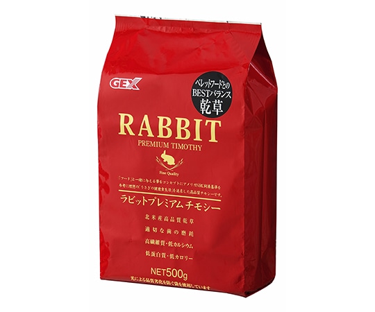 ジェックス ラビットプレミアム チモシー 500g  1袋（ご注文単位1袋）【直送品】