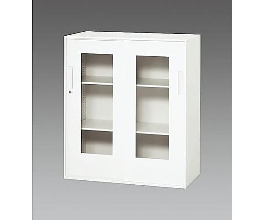 エスコ 900x450x1030mm 収納庫(引き戸/アクリル戸) EA954DJ-25 1台(ご注文単位1台)【直送品】