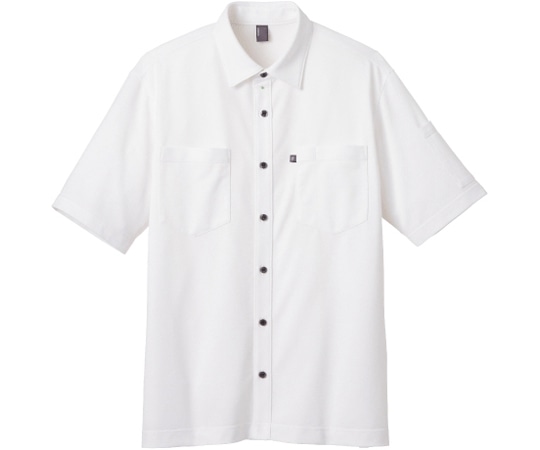 カーシーカシマ CAREAN 半袖ニットシャツ T/C KANOKO SHIRT ホワイト LL CSY174 1枚（ご注文単位1枚）【直送品】