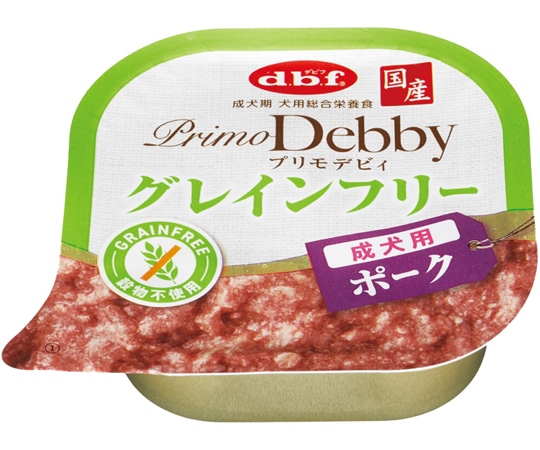 デビフペット プリモデビィ グレインフリー 成犬用 ポーク 95g  1個（ご注文単位1個）【直送品】