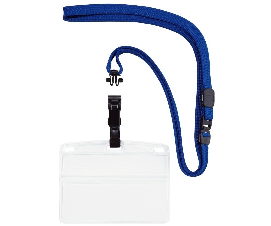 オープン工業 吊り下げ名札 脱着式 ヨコ名刺 1枚 青 NL-5P-BU 1個(ご注文単位1個)【直送品】