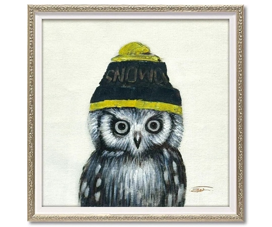 ユーパワー オイル ペイント アート｢ニットキャップ オウル(Sサイズ)｣ OP-07027 1個（ご注文単位1個）【直送品】