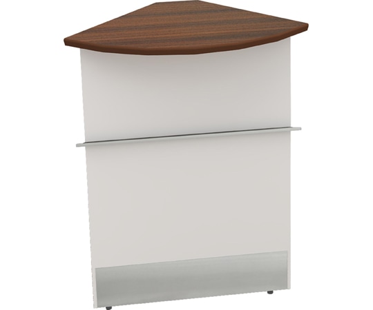 Y2K ハイカウンターコーナー スチール ダークブラウン  1個（ご注文単位1個）【直送品】