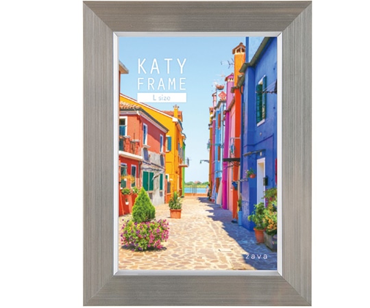 万丈 ケイティフレーム L判 シルバー KT-L-SL 1個(ご注文単位1個)【直送品】