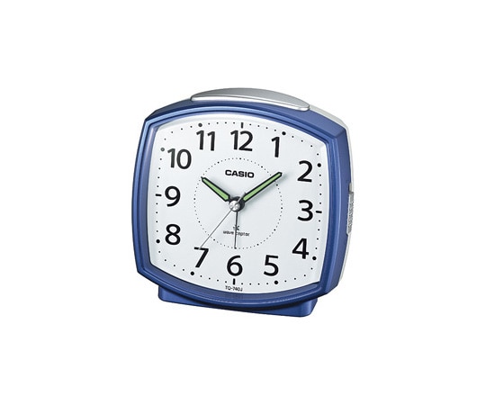 カシオ 電波・ベル音アラームクロック (ブルー) TQ-740J-2JF 1個(ご注文単位1個)【直送品】