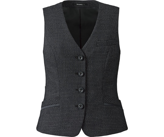 ボンマックス ベスト AV1287 ブラック 7号  1枚（ご注文単位1枚）【直送品】