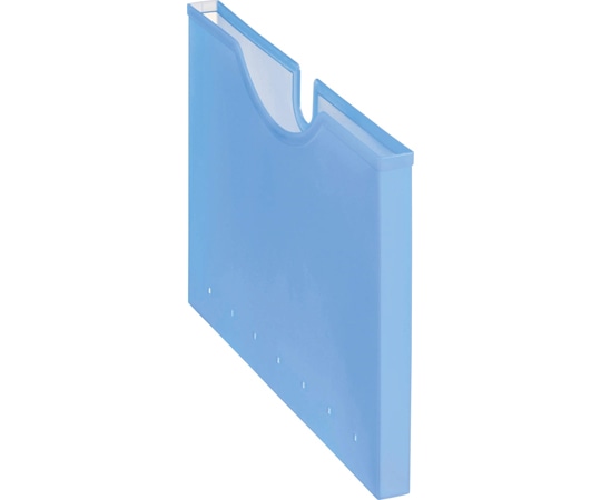 ライオン事務器 ホルダーボックス 透明 ブルー HB-12P 1個(ご注文単位1個)【直送品】