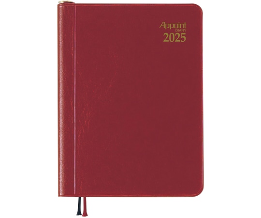 ダイゴー 2025 アポイント 2W 鉛筆付 レッド E1014(2025) 1冊(ご注文単位1冊)【直送品】