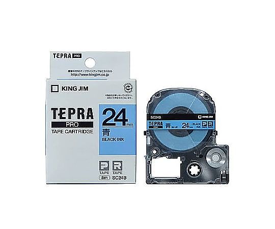 キングジム 24mm テープカセット(青) EA761DK-243 1個(ご注文単位1個)【直送品】