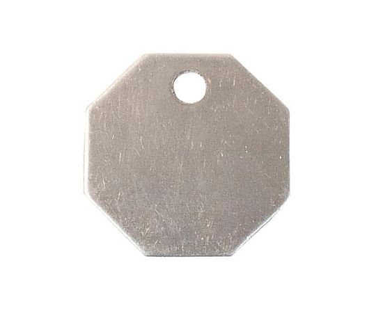 エスコ 38.1mm タグブランク(アルミ 八角/10枚) EA591HK-3 1pk(ご注文単位1pk)【直送品】
